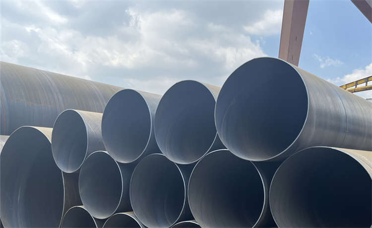 1300mm螺旋焊管，鋼材場2320mm螺旋焊管，火電廠循環(huán)水鋼管，供水防腐螺旋管